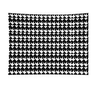 HETVBNS Houndstooth Black Tapestry Wall Hanging - 60"x80" Aesthetic Tapestries Soft Polyester Wall Art Decor Large Tapestry for Bedroom Living Room Dorm Backdrop, Hanging Kit Included