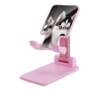 HETVBNS Husky Dog Phone Stand for Desk - Adjustable & Foldable Tablet Stand Portable Cell Phone Stand Holder Compatible with 4-13" Smartphones, Tablets
