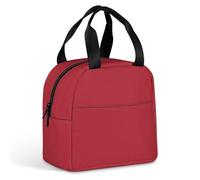HETVBNS Insulated Lunch Bag for Women Men, Amaranth Red Lunch Box with Large Capacity Portable Thermal Cooler Bag Reusable Leakproof Lunchbox for Work Picnic Travel