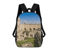 HETVBNS Israel at The Tower of David Backpack for Women Men, Durable 600D Polyester Bookbag with Large Capacity, Lightweight 17 Inch Laptop Backpack Minimalism Casual Daypack for Work, Travel
