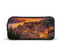 HETVBNS Italian Sunset Pencil Case Large Capacity Zipper Pouch, Durable Pencil Box Organizer, Portable Small Cosmetic Bag for Office, Travel