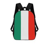 HETVBNS Italy Flag Backpack for Women Men, Durable 600D Polyester Bookbag with Large Capacity, Lightweight 17 Inch Laptop Backpack Minimalism Casual Daypack for Work, Travel