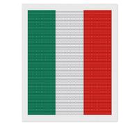 HETVBNS Italy Flag Diamond Painting Kits for Adults, Full Round Drill DIY Diamond Art for Beginners, 5D Gem Art and Crafts for Home Wall Decor 16"x20"