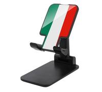 HETVBNS Italy Flag Phone Stand for Desk - Adjustable & Foldable Tablet Stand Portable Cell Phone Stand Holder Compatible with 4-13" Smartphones, Tablets