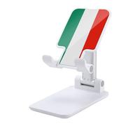 HETVBNS Italy Flag Phone Stand for Desk - Adjustable & Foldable Tablet Stand Portable Cell Phone Stand Holder Compatible with 4-13" Smartphones, Tablets