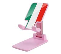 HETVBNS Italy Flag Phone Stand for Desk - Adjustable & Foldable Tablet Stand Portable Cell Phone Stand Holder Compatible with 4-13" Smartphones, Tablets