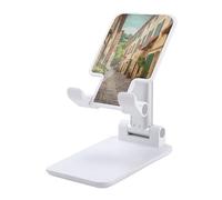 HETVBNS Italy Street Phone Stand for Desk - Adjustable & Foldable Tablet Stand Portable Cell Phone Stand Holder Compatible with 4-13" Smartphones, Tablets