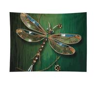 HETVBNS Jewel Dragonfly Tapestry Wall Hanging - 30"x40" Aesthetic Tapestries Soft Polyester Wall Art Decor Large Tapestry for Bedroom Living Room Dorm Backdrop, Hanging Kit Included