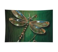 HETVBNS Jewel Dragonfly Tapestry Wall Hanging - 40"x60" Aesthetic Tapestries Soft Polyester Wall Art Decor Large Tapestry for Bedroom Living Room Dorm Backdrop, Hanging Kit Included