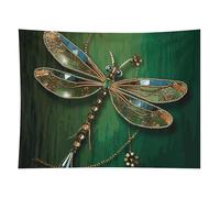 HETVBNS Jewel Dragonfly Tapestry Wall Hanging - 60"x80" Aesthetic Tapestries Soft Polyester Wall Art Decor Large Tapestry for Bedroom Living Room Dorm Backdrop, Hanging Kit Included