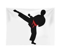 HETVBNS Karate Boy Changeable Belt Color Tapestry Wall Hanging - 30"x40" Aesthetic Tapestries Soft Polyester Wall Art Decor Large Tapestry for Bedroom Living Room Dorm Backdrop, Hanging Kit Included