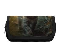 HETVBNS Kitten Walking on The Grass Pencil Case Extra Large, Double Layer Pencil Pouch with Zipper, Portable Cosmetic Bags for Travel, Office Stationery Organizer for Women Men