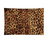 HETVBNS Leopard Print Tapestry Wall Hanging - 40"x60" Aesthetic Tapestries Soft Polyester Wall Art Decor Large Tapestry for Bedroom Living Room Dorm Backdrop, Hanging Kit Included