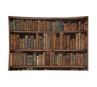 HETVBNS Library Bookshelf Book Tapestry Wall Hanging - 60"x90" Aesthetic Tapestries Soft Polyester Wall Art Decor Large Tapestry for Bedroom Living Room Dorm Backdrop, Hanging Kit Included