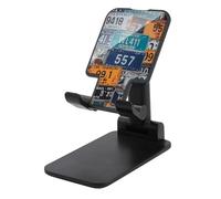 HETVBNS License Plate Phone Stand for Desk - Adjustable & Foldable Tablet Stand Portable Cell Phone Stand Holder Compatible with 4-13" Smartphones, Tablets