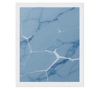 HETVBNS Light Blue White Crack Marble Diamond Painting Kits for Adults, Full Round Drill DIY Diamond Art for Beginners, 5D Gem Art and Crafts for Home Wall Decor 16"x20"