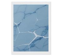 HETVBNS Light Blue White Crack Marble Diamond Painting Kits for Adults, Full Round Drill DIY Diamond Art for Beginners, 5D Gem Art and Crafts for Home Wall Decor 12"x16"