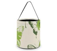 HETVBNS Lime Green Butterfly Candy Bag Halloween Trick Or Treat Bucket 7.9x8.3in, Reusable Gift Bags for Party Holiday Wedding