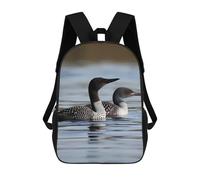 HETVBNS Loon Birds Backpack for Women Men, Durable 600D Polyester Bookbag with Large Capacity, Lightweight 17 Inch Laptop Backpack Minimalism Casual Daypack for Work, Travel