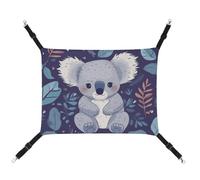 HETVBNS Lovely Koala Pet Hammock for Cats & Dogs, Soft Breathable Canvas Hanging Hammock with Adjustable Straps, Comfortable & Durable Hanging Bed for Small to Medium Pets