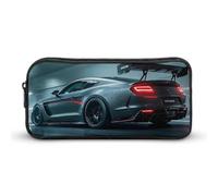 HETVBNS Luxury Sports Car Pencil Case Large Capacity, Durable Pencil Pouch Portable Small Cosmetic Bag with Metal Zipper, Simple Makeup Pouch Aesthetic Toiletry Bag for Travel Office