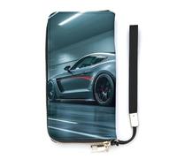 HETVBNS Luxury Sports Car Wallet, Elegant Wristlet Wallet with Multi-Card Slots, PU Leather Long Purse for Women, Men