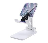HETVBNS Magic Electric Guitar Music Phone Stand for Desk - Adjustable & Foldable Tablet Stand Portable Cell Phone Stand Holder Compatible with 4-13" Smartphones, Tablets