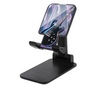 HETVBNS Magic Electric Guitar Music Phone Stand for Desk - Adjustable & Foldable Tablet Stand Portable Cell Phone Stand Holder Compatible with 4-13" Smartphones, Tablets