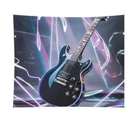 HETVBNS Magic Electric Guitar Music Tapestry Wall Hanging - 50"x60" Aesthetic Tapestries Soft Polyester Wall Art Decor Large Tapestry for Bedroom Living Room Dorm Backdrop, Hanging Kit Included