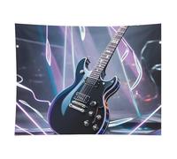 HETVBNS Magic Electric Guitar Music Tapestry Wall Hanging - 60"x80" Aesthetic Tapestries Soft Polyester Wall Art Decor Large Tapestry for Bedroom Living Room Dorm Backdrop, Hanging Kit Included