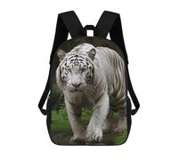 HETVBNS Majestic White Bengal Tiger Backpack for Women Men, Durable 600D Polyester Bookbag with Large Capacity, Lightweight 17 Inch Laptop Backpack Minimalism Casual Daypack for Work, Travel