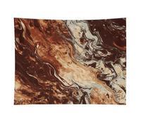 HETVBNS Marble Mixed Brown Tapestry Wall Hanging - 30"x40" Aesthetic Tapestries Soft Polyester Wall Art Decor Large Tapestry for Bedroom Living Room Dorm Backdrop, Hanging Kit Included