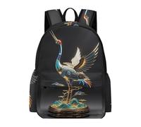 HETVBNS Mechanical Crane Backpack for Men Women, Durable Oxford Cloth Laptop Backpack, Lightweight Minimalism Bookbag for Work, Travel