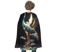 HETVBNS Mechanical Crane Halloween Cape Reversible Cosplay Costume Party Cloak for Masquerade, Christmas, Role Play