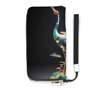 HETVBNS Mechanical Crane Wallet, Elegant Wristlet Wallet with Multi-Card Slots, PU Leather Long Purse for Women, Men