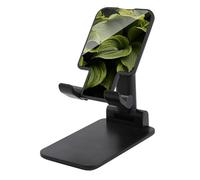HETVBNS Moist Hosta Leaves Phone Stand for Desk - Adjustable & Foldable Tablet Stand Portable Cell Phone Stand Holder Compatible with 4-13" Smartphones, Tablets