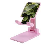 HETVBNS Moist Hosta Leaves Phone Stand for Desk - Adjustable & Foldable Tablet Stand Portable Cell Phone Stand Holder Compatible with 4-13" Smartphones, Tablets