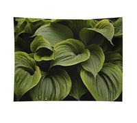 HETVBNS Moist Hosta Leaves Tapestry Wall Hanging - 30"x40" Aesthetic Tapestries Soft Polyester Wall Art Decor Large Tapestry for Bedroom Living Room Dorm Backdrop, Hanging Kit Included