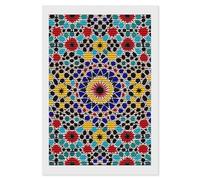 HETVBNS Moroccan Color Diamond Painting Kits for Adults, Full Round Drill DIY Diamond Art for Beginners, 5D Gem Art and Crafts for Home Wall Decor 8"x12"