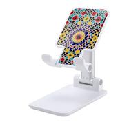 HETVBNS Moroccan Color Phone Stand for Desk - Adjustable & Foldable Tablet Stand Portable Cell Phone Stand Holder Compatible with 4-13" Smartphones, Tablets