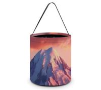 HETVBNS Mount at Sunset Candy Bag Halloween Trick Or Treat Bucket 7.9x8.3in, Reusable Gift Bags for Party Holiday Wedding
