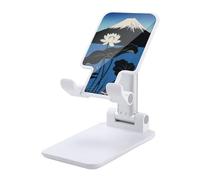 HETVBNS Mountain Lotus Phone Stand for Desk - Adjustable & Foldable Tablet Stand Portable Cell Phone Stand Holder Compatible with 4-13" Smartphones, Tablets