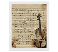 HETVBNS Music Notes Diamond Painting Kits for Adults, Full Round Drill DIY Diamond Art for Beginners, 5D Gem Art and Crafts for Home Wall Decor 16"x20"