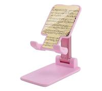 HETVBNS Music Notes Phone Stand for Desk - Adjustable & Foldable Tablet Stand Portable Cell Phone Stand Holder Compatible with 4-13" Smartphones, Tablets