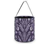 HETVBNS Natural Pattern Style Candy Bag Halloween Trick Or Treat Bucket 7.9x8.3in, Reusable Gift Bags for Party Holiday Wedding