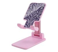 HETVBNS Natural Pattern Style Phone Stand for Desk - Adjustable & Foldable Tablet Stand Portable Cell Phone Stand Holder Compatible with 4-13" Smartphones, Tablets