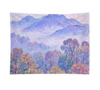 HETVBNS Nature Forest Mountain Tapestry Wall Hanging - 30"x40" Aesthetic Tapestries Soft Polyester Wall Art Decor Large Tapestry for Bedroom Living Room Dorm Backdrop, Hanging Kit Included
