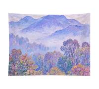HETVBNS Nature Forest Mountain Tapestry Wall Hanging - 60"x80" Aesthetic Tapestries Soft Polyester Wall Art Decor Large Tapestry for Bedroom Living Room Dorm Backdrop, Hanging Kit Included