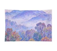 HETVBNS Nature Forest Mountain Tapestry Wall Hanging - 60"x90" Aesthetic Tapestries Soft Polyester Wall Art Decor Large Tapestry for Bedroom Living Room Dorm Backdrop, Hanging Kit Included