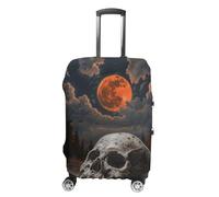 HETVBNS Night And Skull Luggage Cover, Elastic Luggage Protector Fits 19-32in Suitcases, Washable & Anti-Scratch Suitcase Cover for Men Women, style, XL, Classic